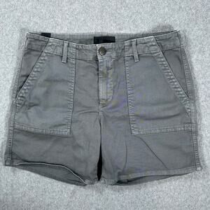 Vince Patch Short Women's 28 Gray Cargo Utility Chino 6" Inseam